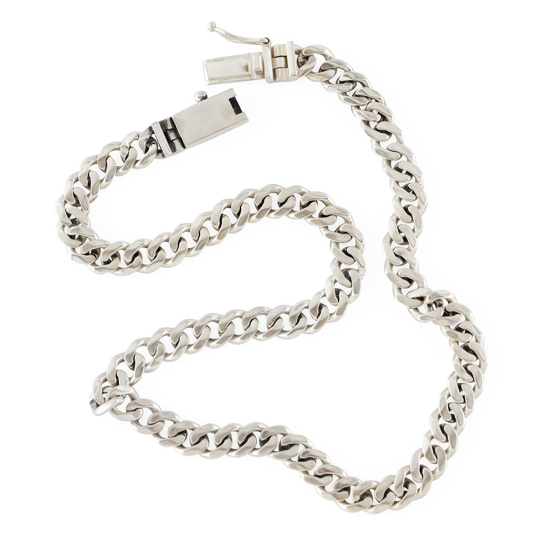 Silver 8mm Curb Chain - Serge DeNimes