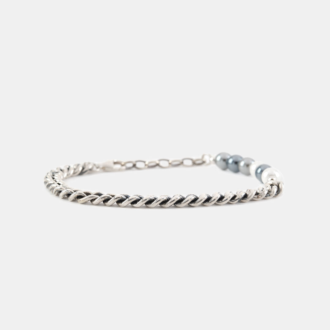 Silver Ash Pearl Bracelet