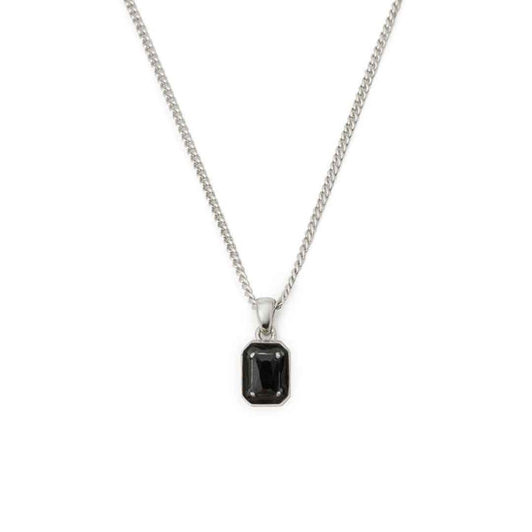 Silver Black Blush Necklace