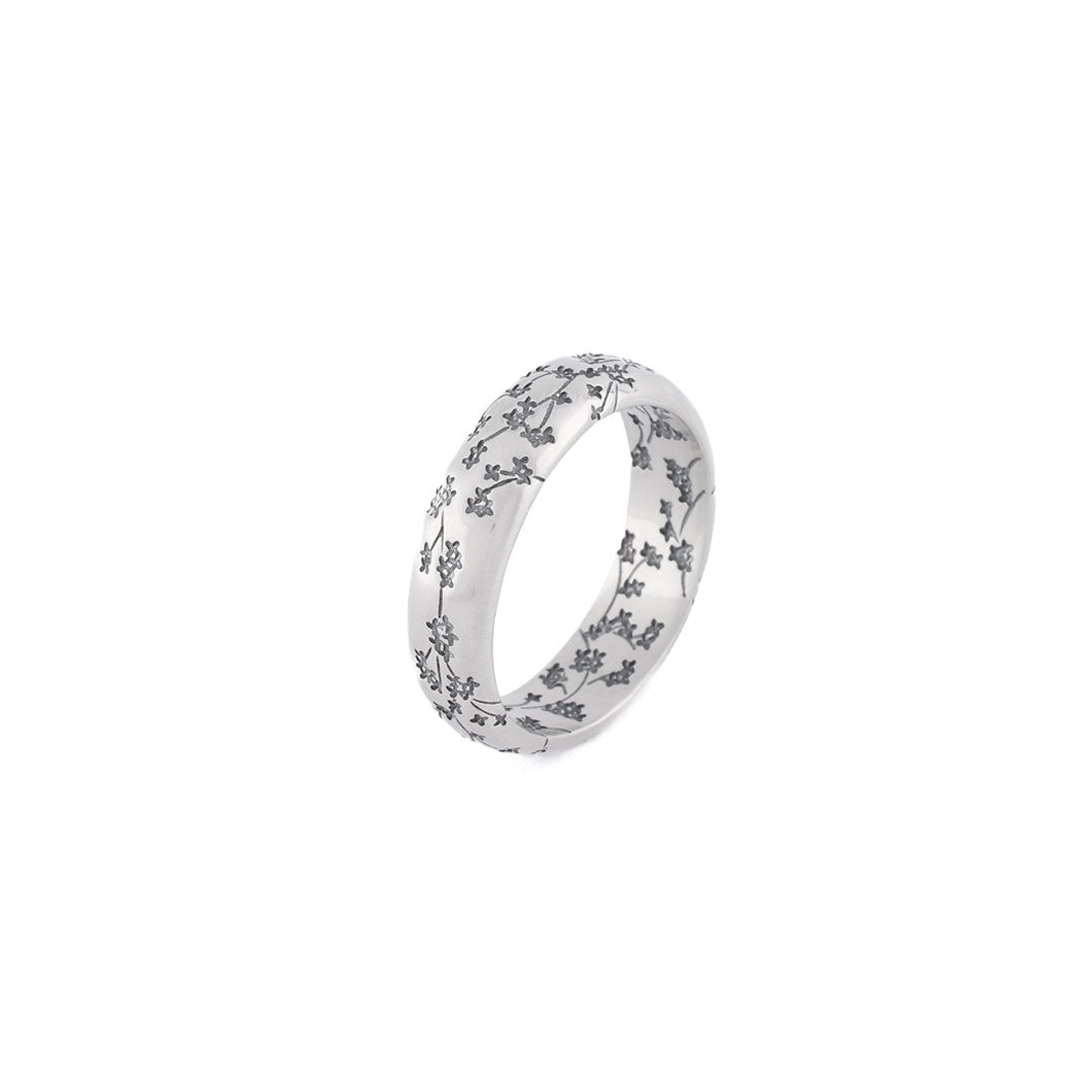 Silver Blossom Ring | Men's 925 Sterling Silver | Serge DeNimes