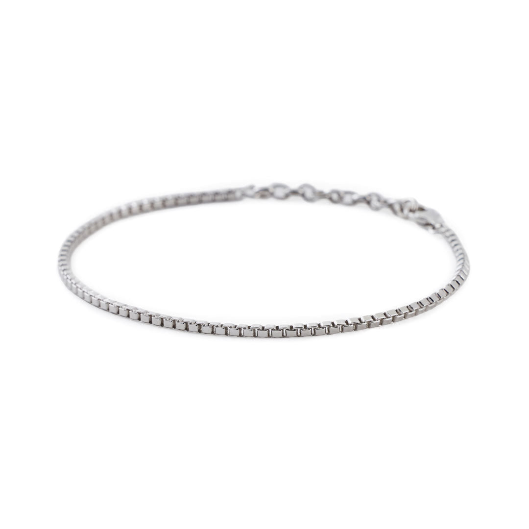 Silver Box Chain Bracelet