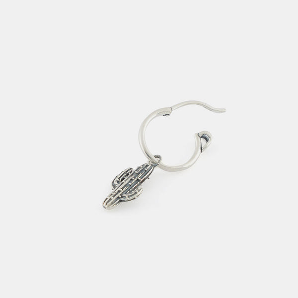 Silver Cactus Earring