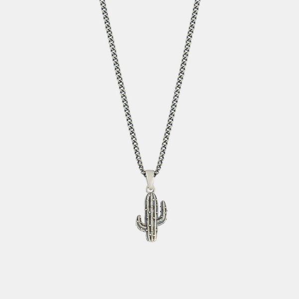 Silver Cactus Necklace