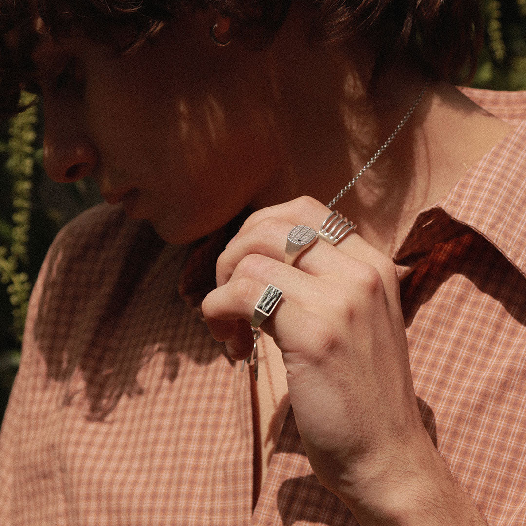 Silver Rib Ring - Serge DeNimes
