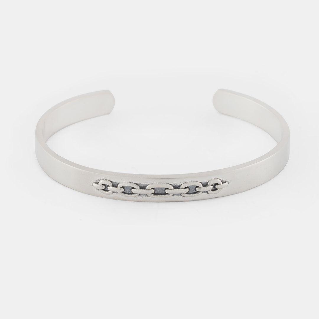 Silver Chain Cuff