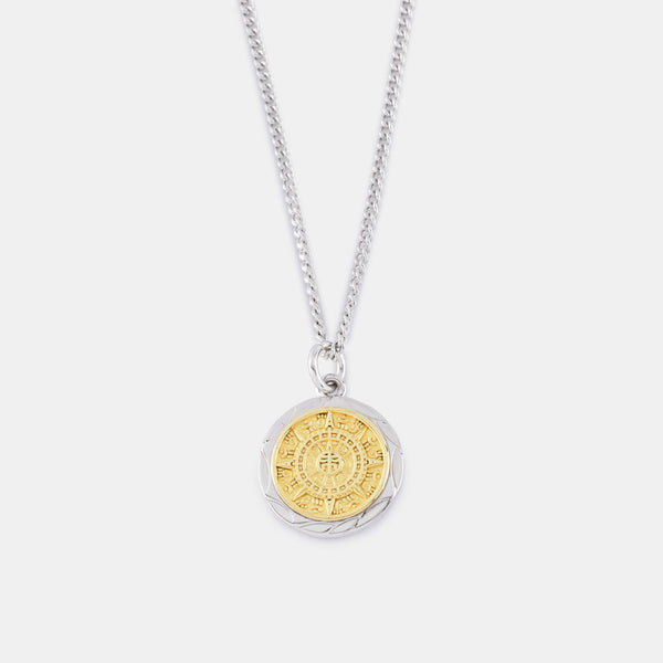 Silver Compass Necklace