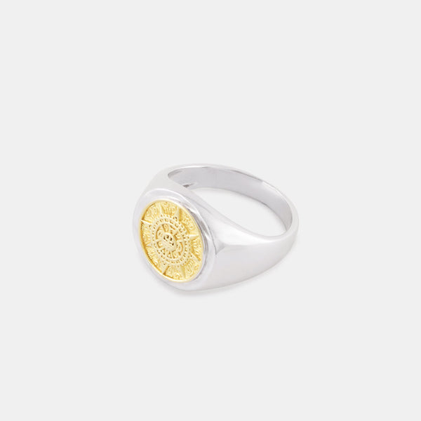 Silver Compass Ring