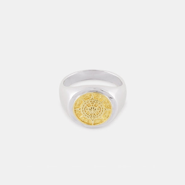 Silver Compass Ring