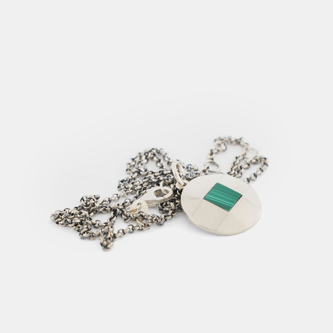 Silver Control Malachite Necklace