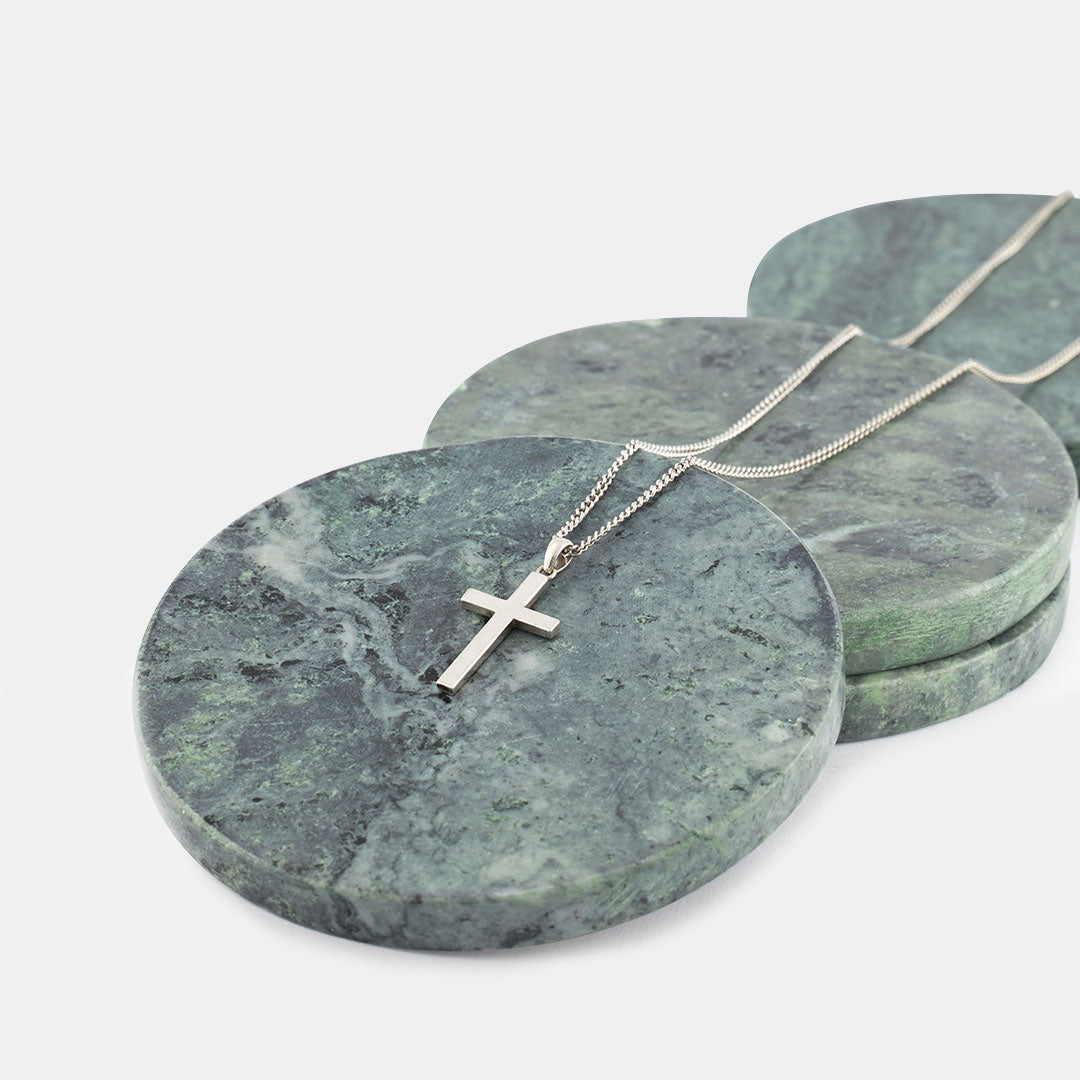 Silver Cross Necklace - Serge DeNimes