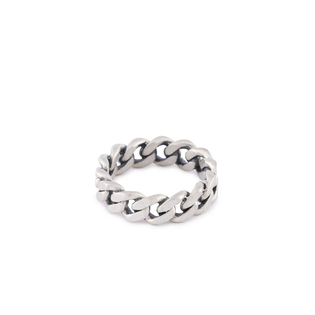 Silver Cuban Link Ring - Serge DeNimes