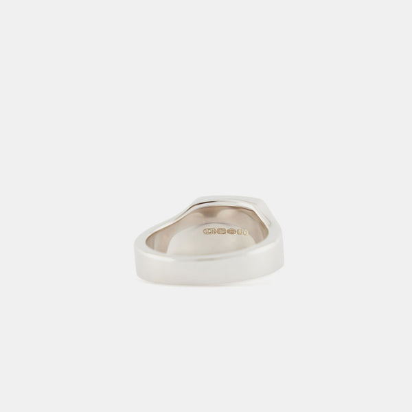 Silver Cushion Mother of Pearl Ring