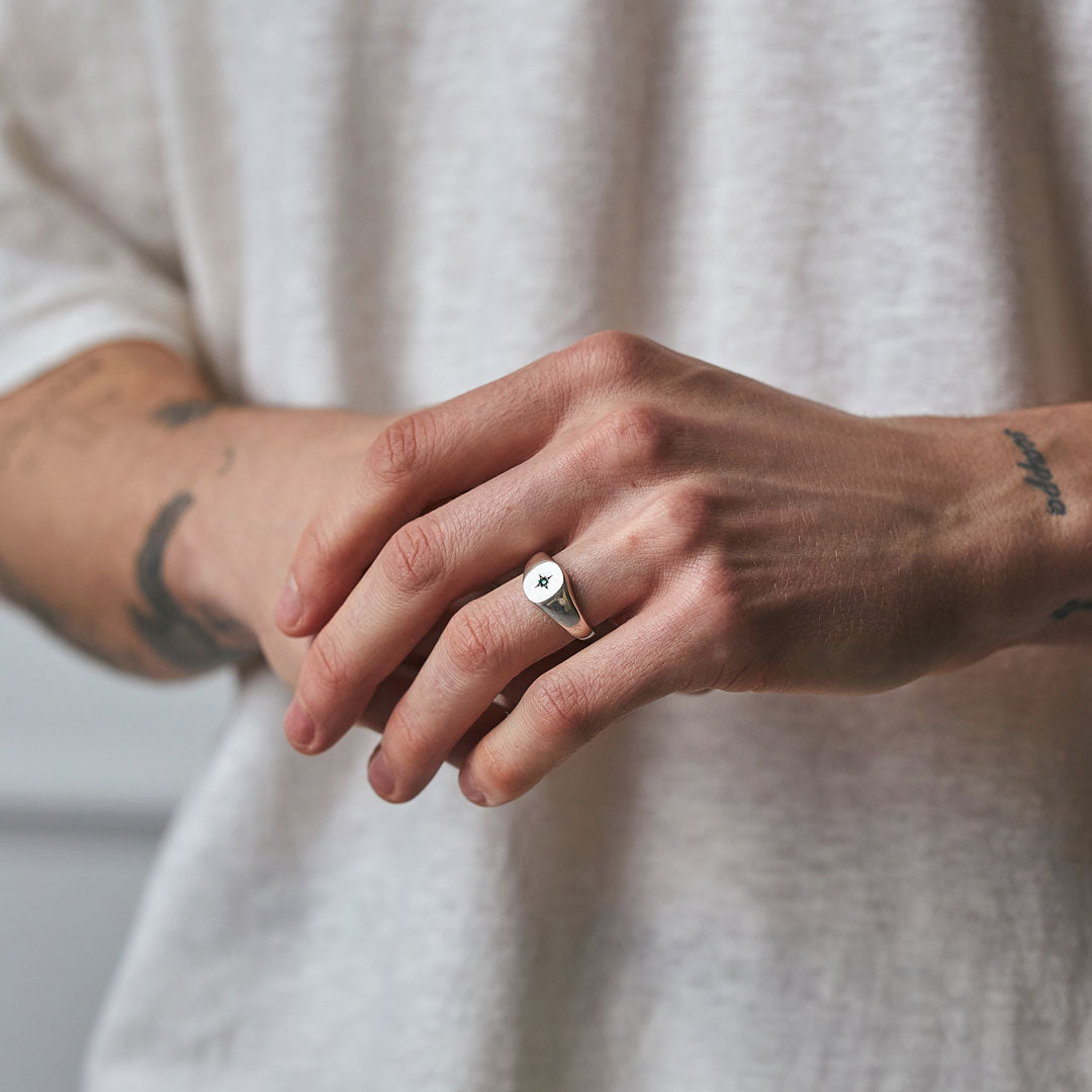 Silver Envy Signet Ring - Serge DeNimes
