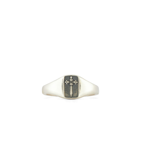 【Serge DeNimes】シルバー・シェリフ・リング Silver Envy Signet Ring – SergeDeNimes US