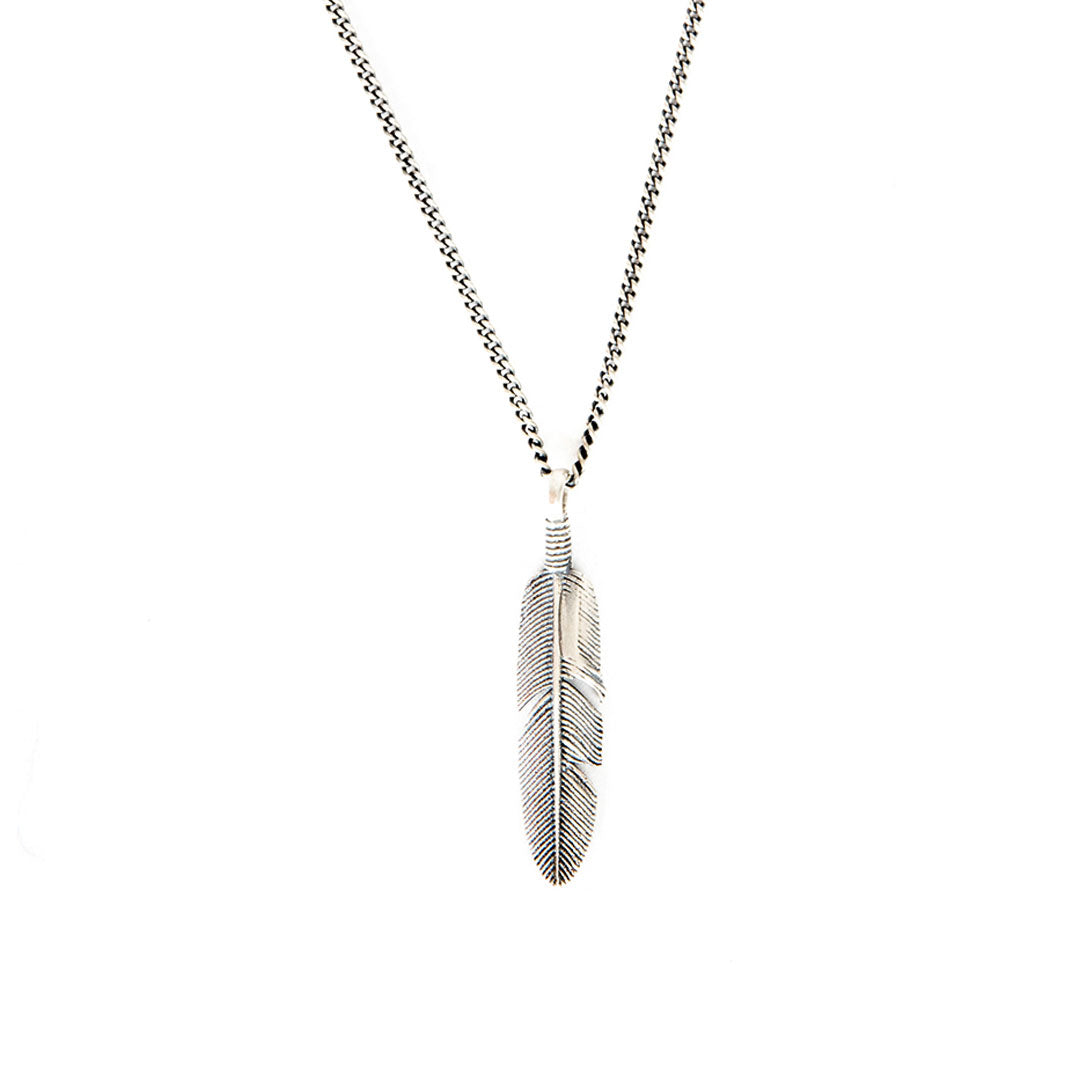 Silver Ethereal Feather Necklace