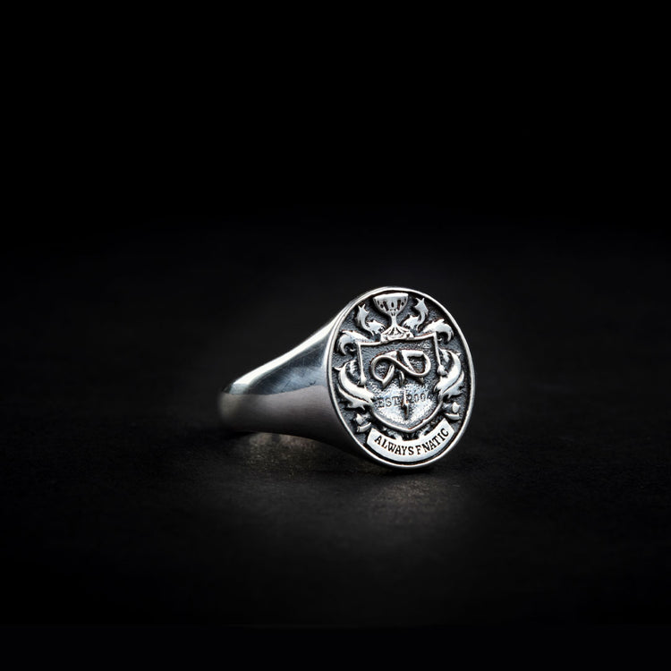 Silver Fnatic Signature Crest Ring