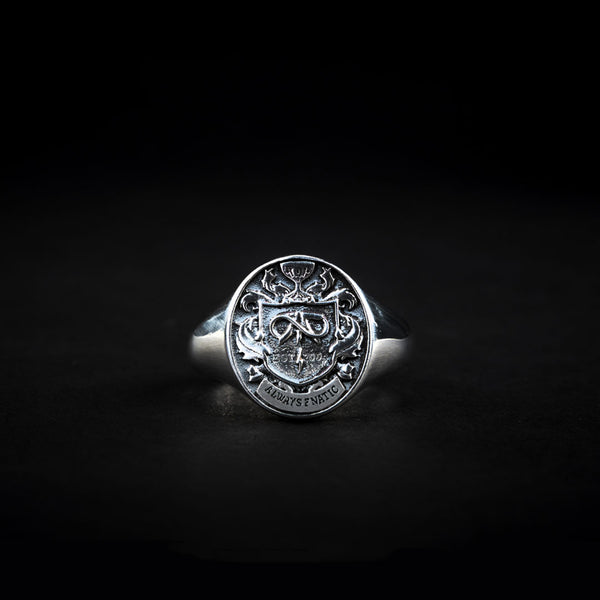 Silver Fnatic Signature Crest Ring