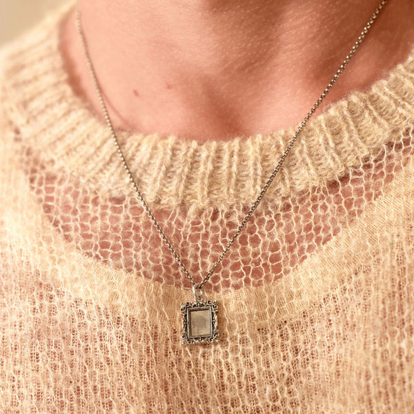 Silver Frame Necklace - Serge DeNimes