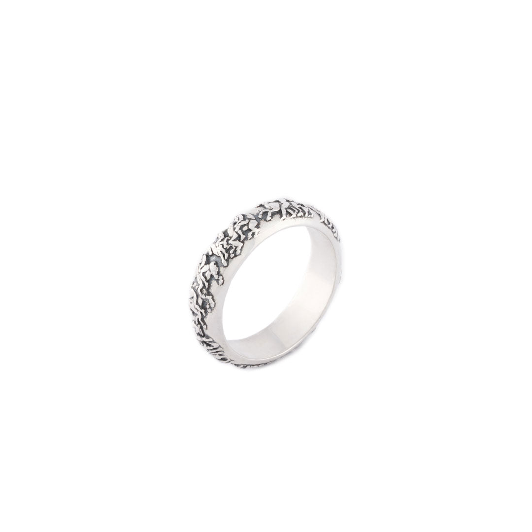 Silver Frieze Ring - Serge DeNimes