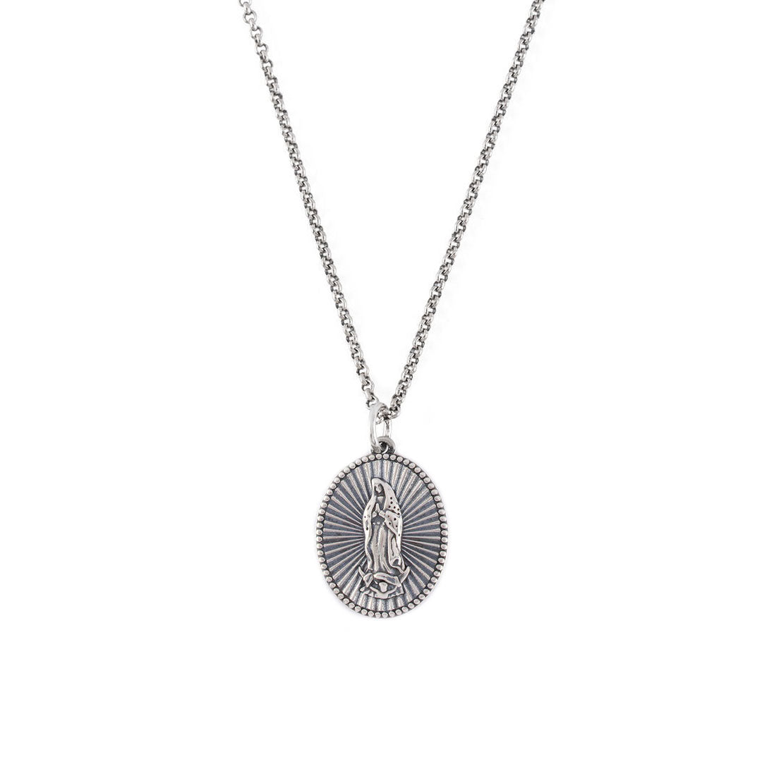Silver Guadalupe Necklace