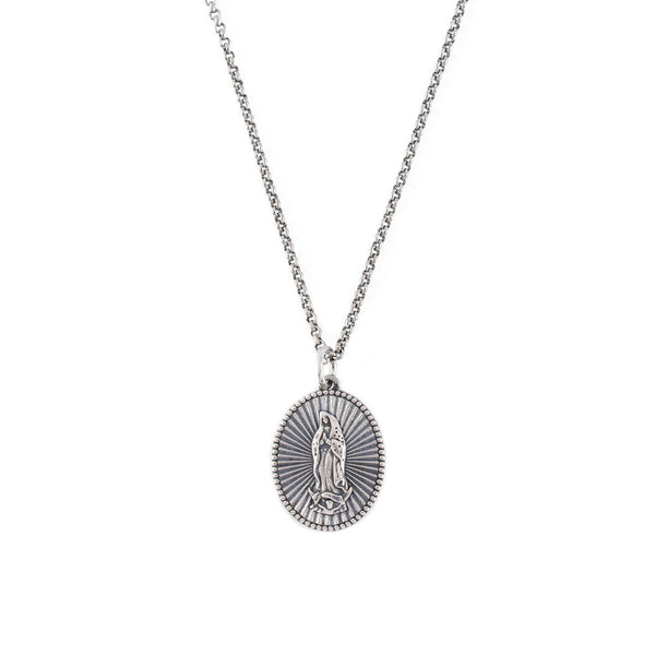 Silver Guadalupe Necklace