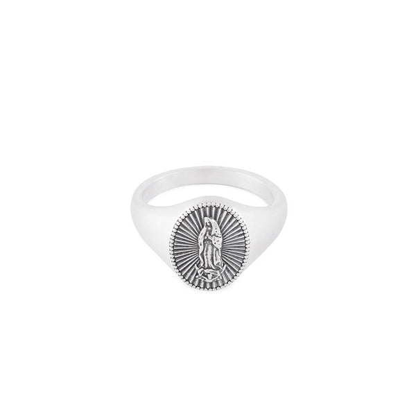 S925 19号 グアダルーペリング Silver Guadalupe Ring | Men's 925 Sterling Silver | Serge DeNimes