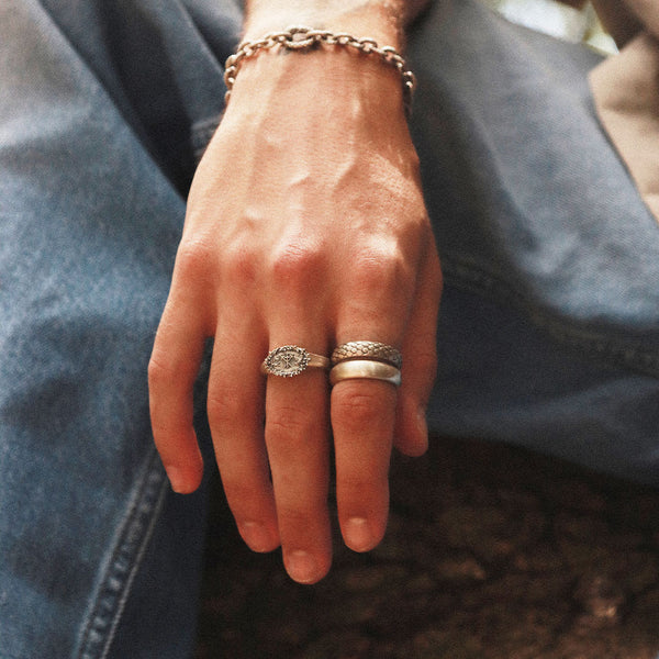 Silver Spine Ring - Serge DeNimes