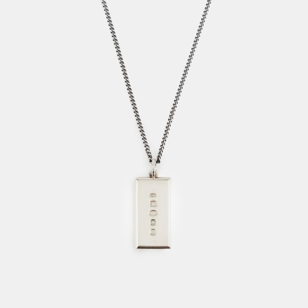 Silver Ingot Pendant Necklace - Serge DeNimes