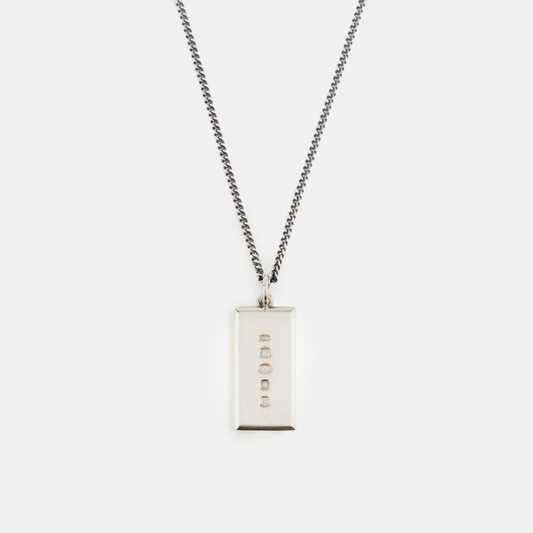Silver Ingot Pendant Necklace - Serge DeNimes