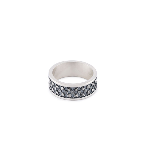 Silver Jacquard Ring