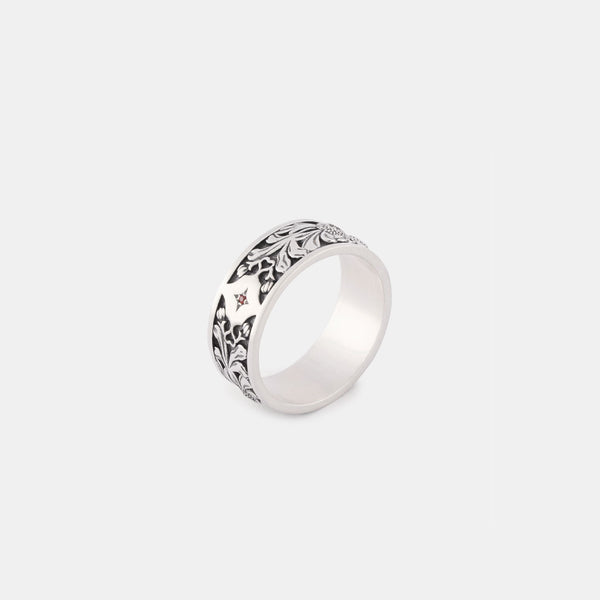 Silver Kabuto Ring