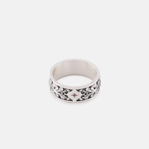 Silver Kabuto Ring