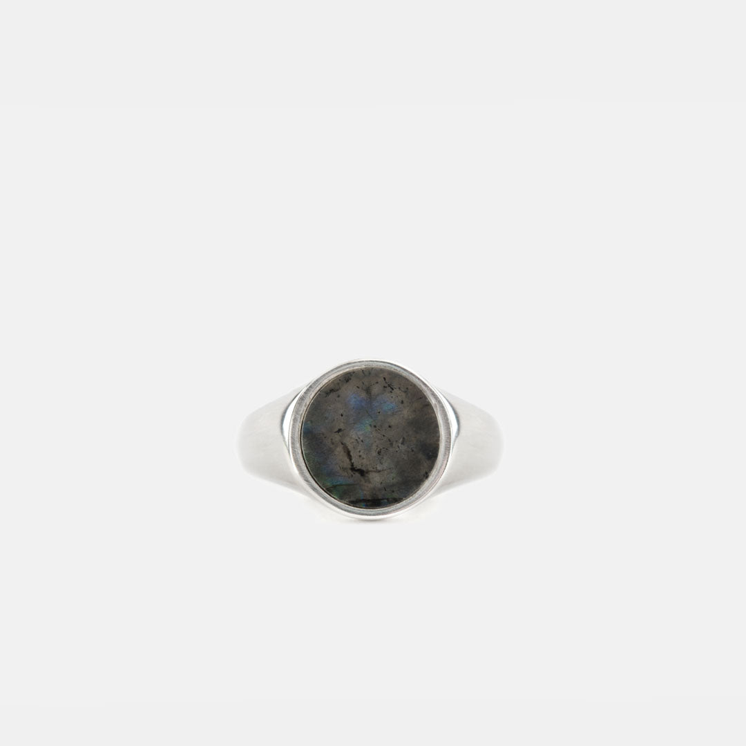 Silver Labradorite Ring