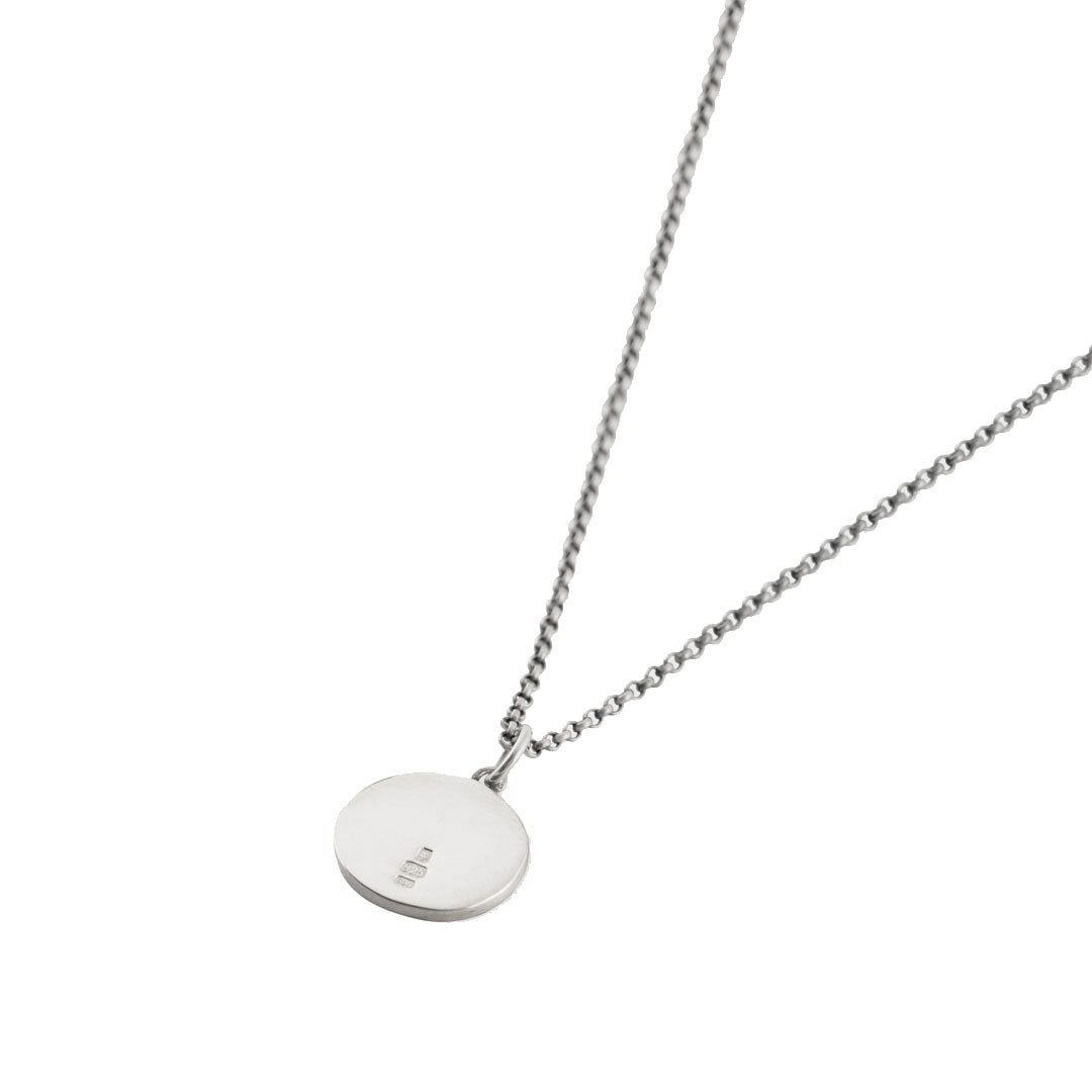 Silver Minimal Hallmark Necklace - Serge DeNimes