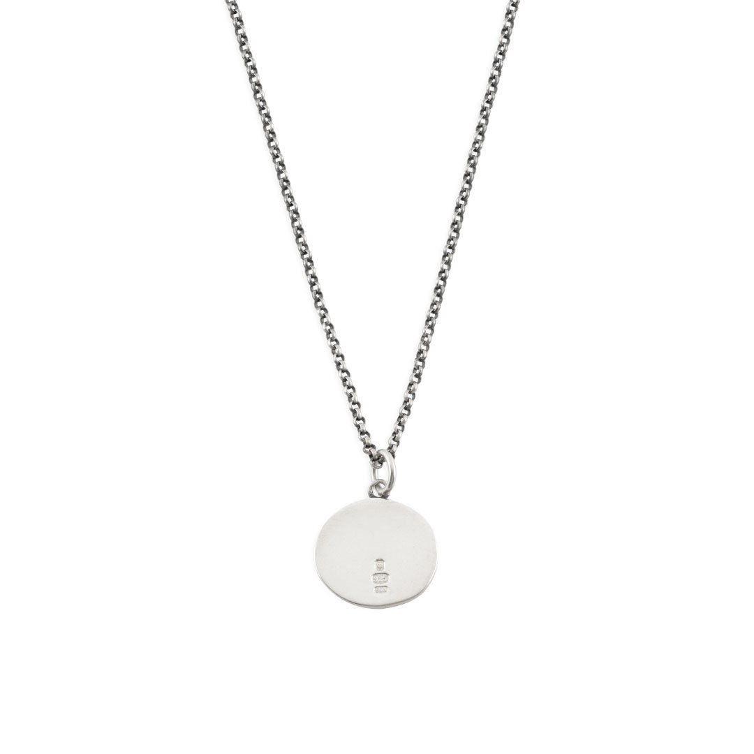 Silver Minimal Hallmark Necklace - Serge DeNimes
