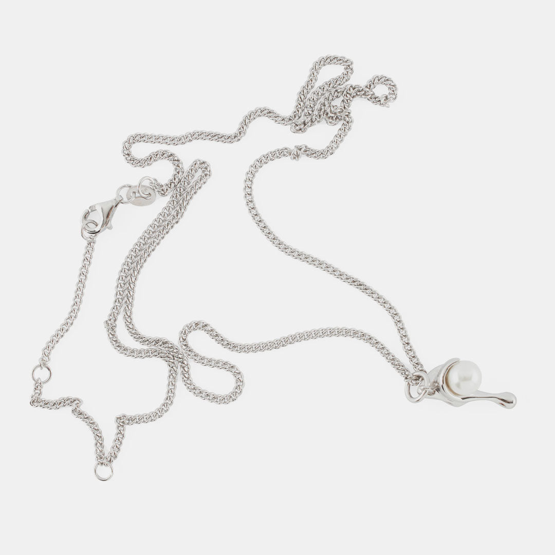 Silver Molten Necklace