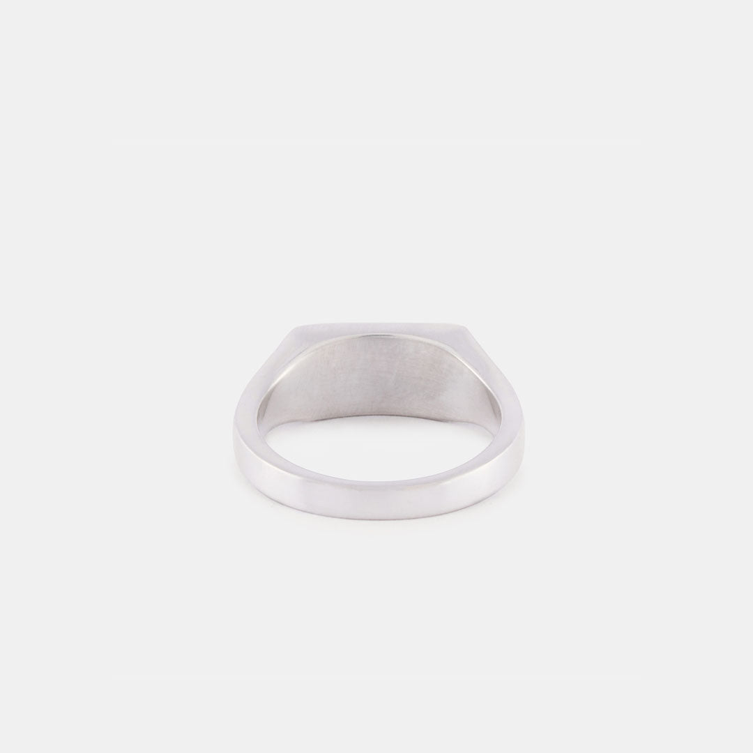 Silver Mother of Pearl Rectangle Ring – Serge DeNimes