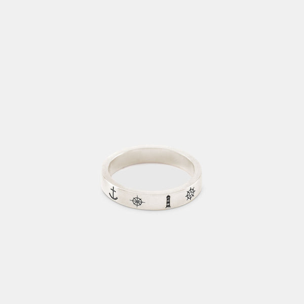 Silver Nautical Ring