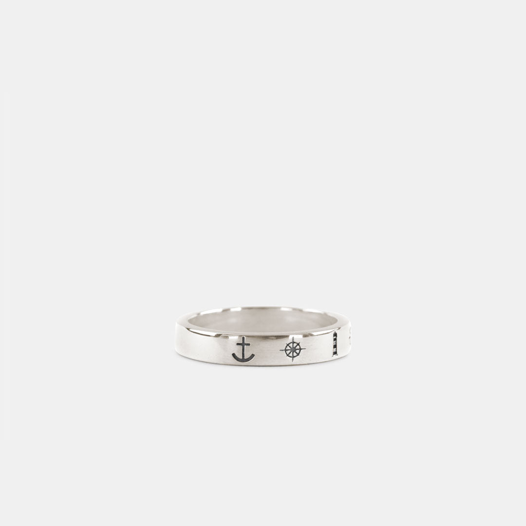 Silver Nautical Ring