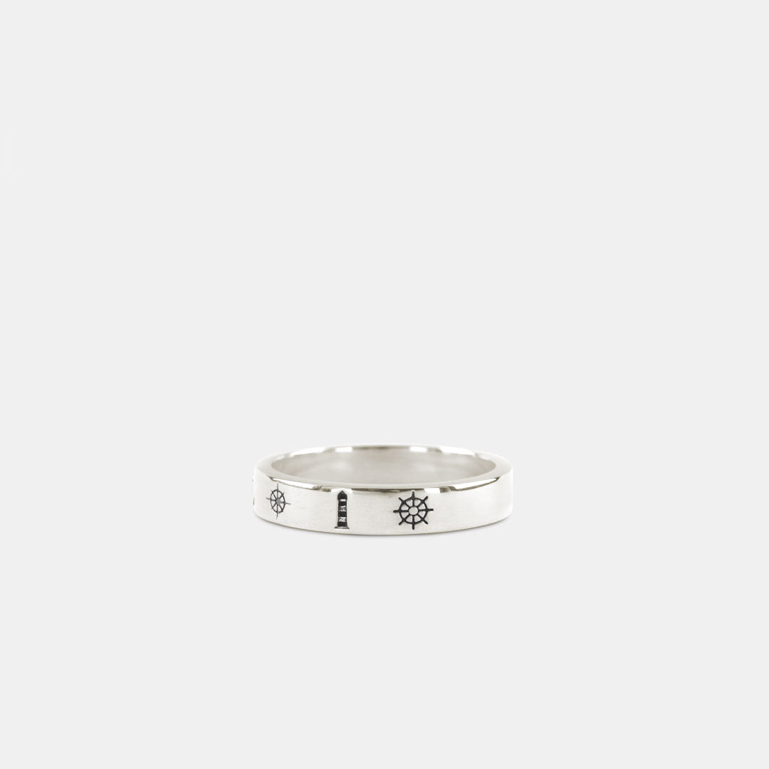 Silver Nautical Ring