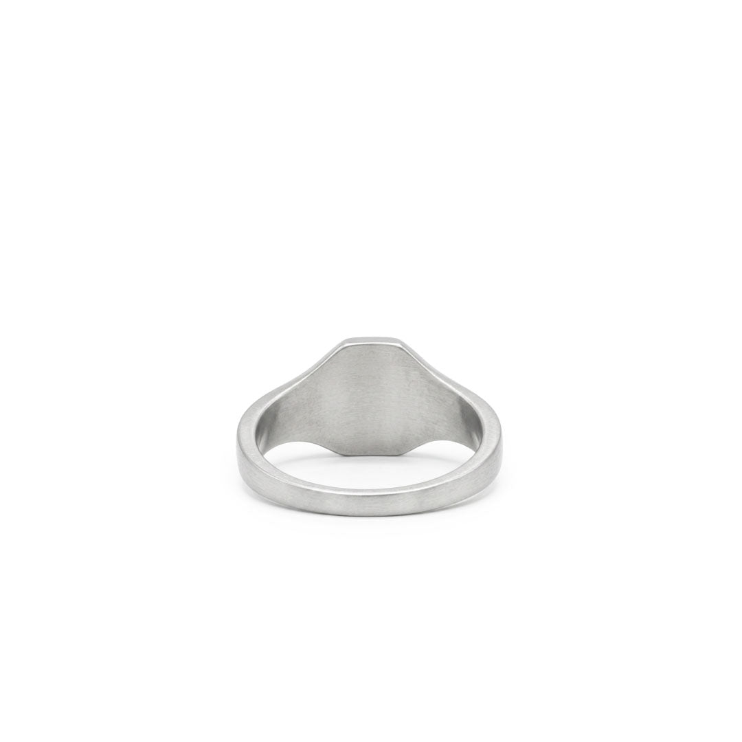 Silver Octagonal St Christopher Ring