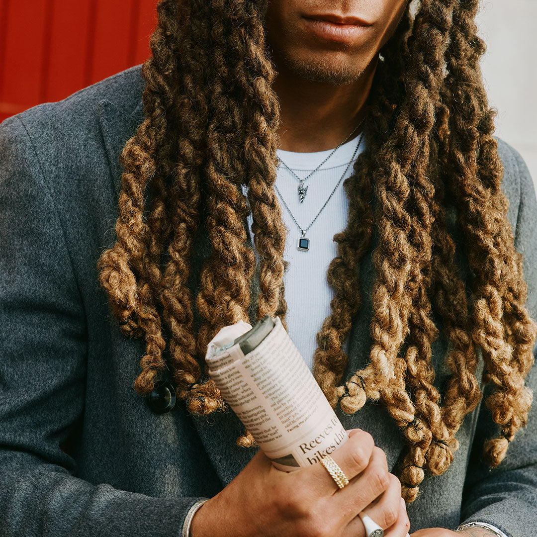 Silver Onyx Armour Necklace - Serge DeNimes