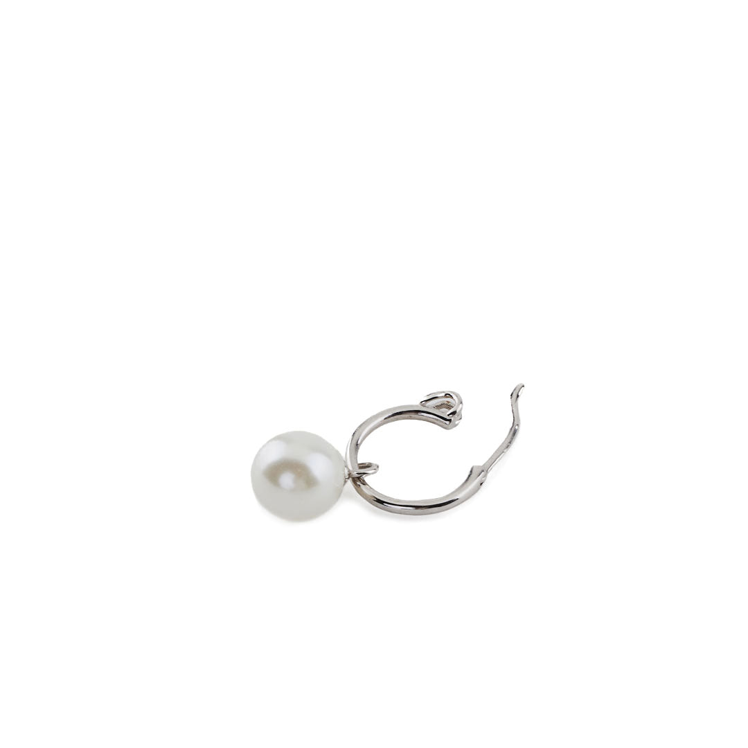Silver Pearl Drop Earring - Serge DeNimes