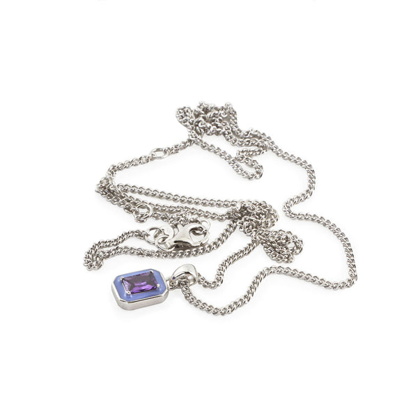 Silver Purple Blush Necklace