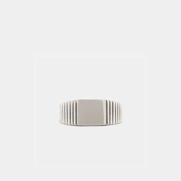 Silver Pyramid Ring