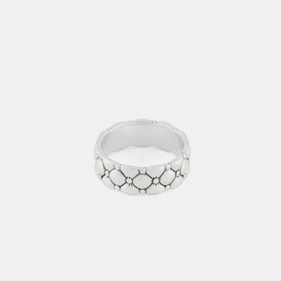 Silver Quilt Ring