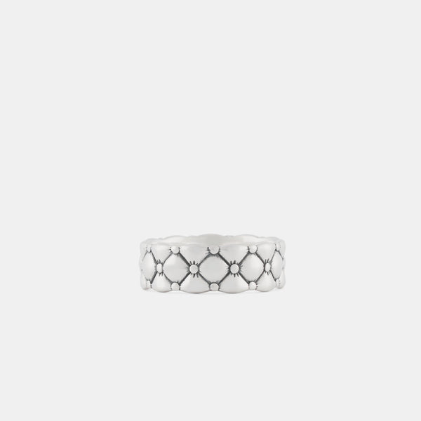 Silver Quilt Ring