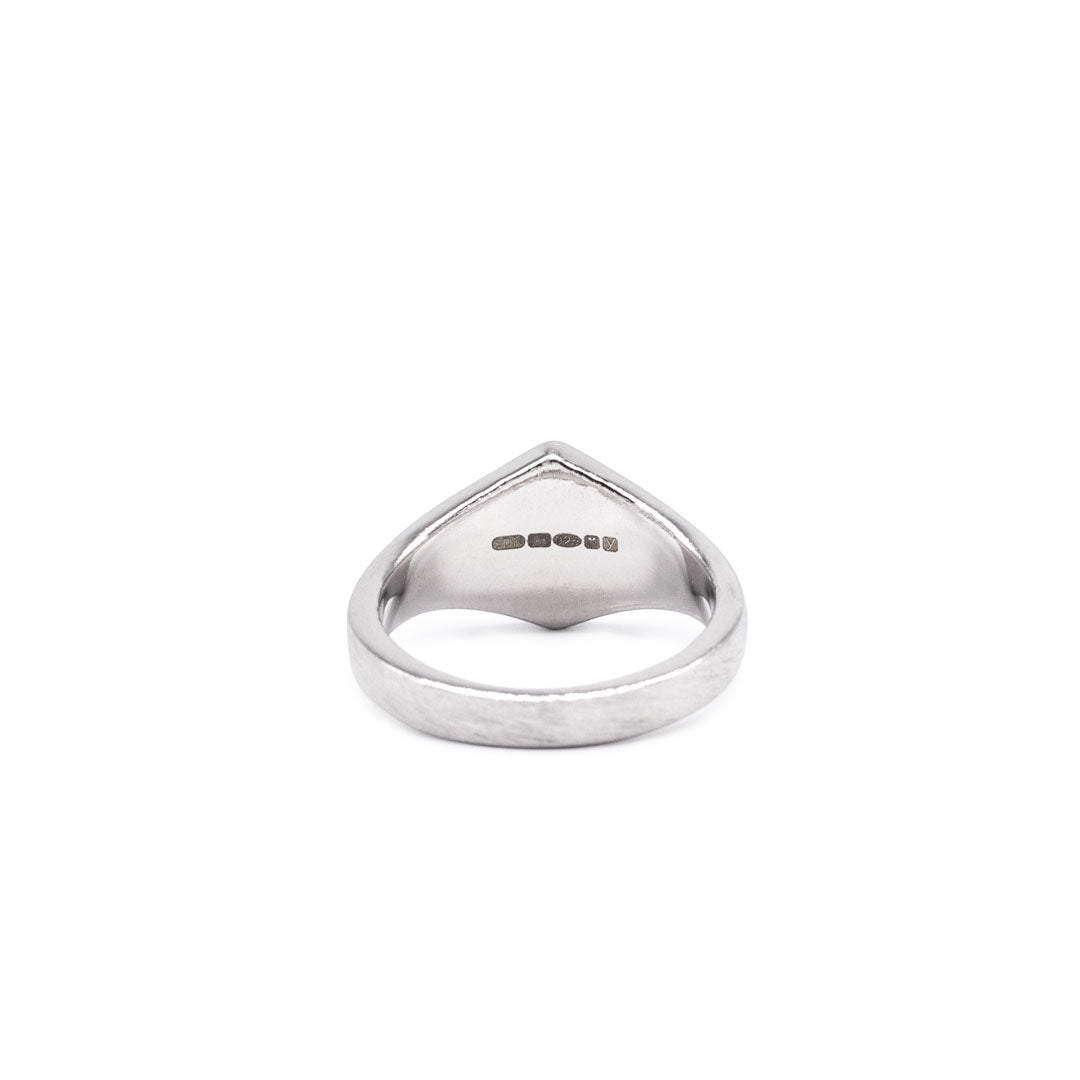Silver Brushed Rhombus Ring - Serge DeNimes