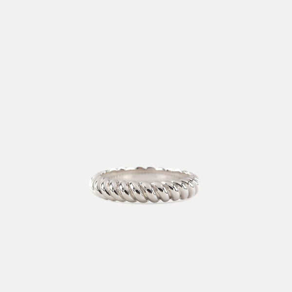 Silver Ripple Ring