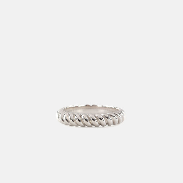 Silver Ripple Ring